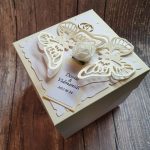 Vestuvinė pinigų dėžutė | dovanų dėžutė | drugeliai | rankų darbo pinigų dėžutė | Mildelfina